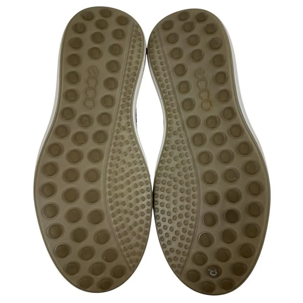 ECCO Soft 7 Brown Nubuck Leather Seawalker Runners Mens Size EU 46 (US 12-12.5)